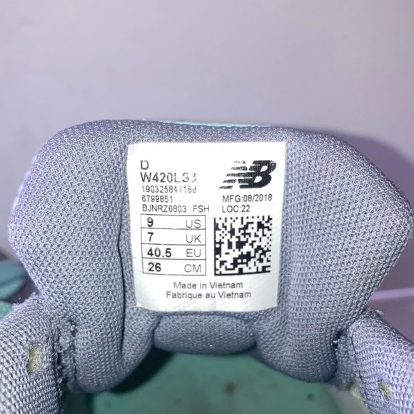2 for $40 NEW BALANCE Shoes W420v3 Running Shoes Women’s Size 9 - Picture 10 of 14